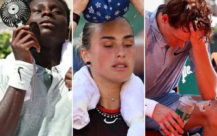 Baking on the clay: How players are feeling the heat in a French Open furnace