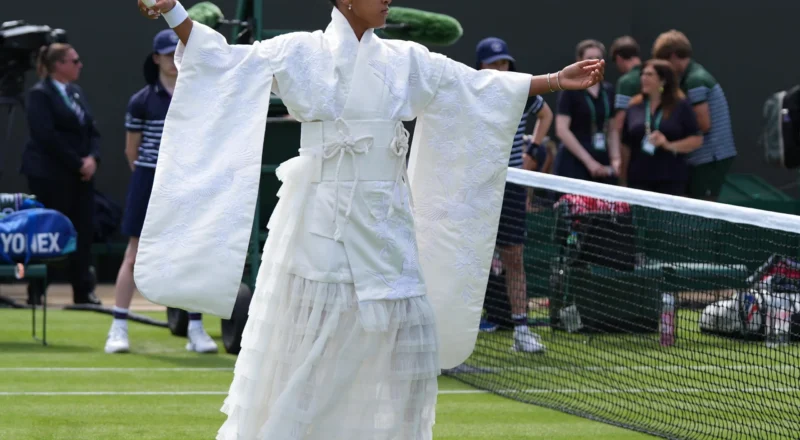 Naomi Osaka wows Wimbledon crowd with kimono-inspired outfit