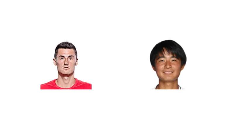 Prediction cover: B. Tomic vs H. Matsuoka