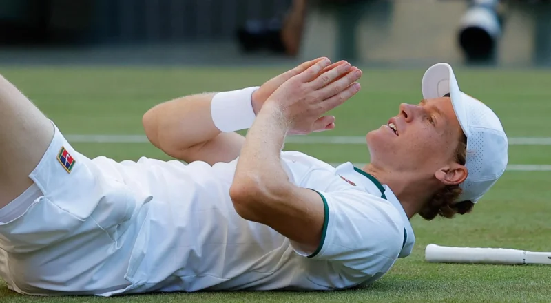 ‘This one means a lot’: Sinner savours Wimbledon win after French Open disappointment