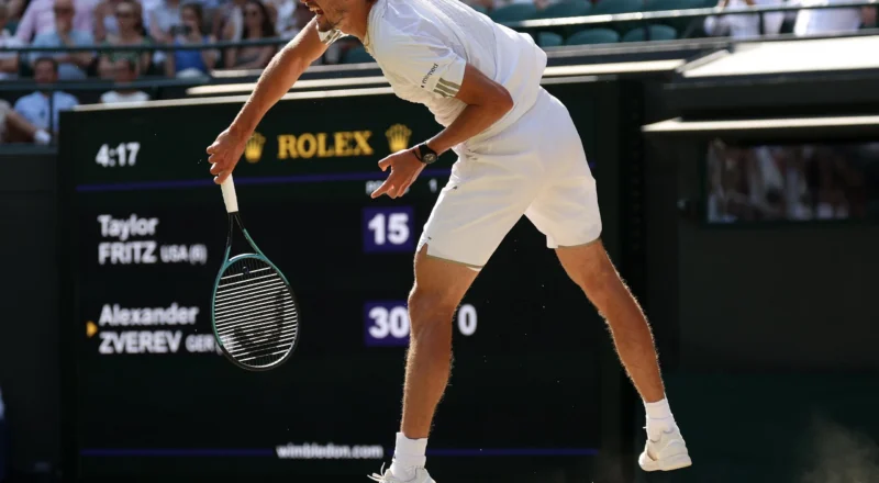 Zverev’s serve blitzes Fritz to set up semi-final with British revelation Fery