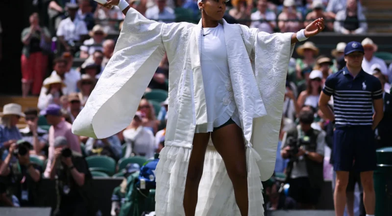 Armour? Power? ‘Walk-on fits’ bring moment for fashion set at Wimbledon