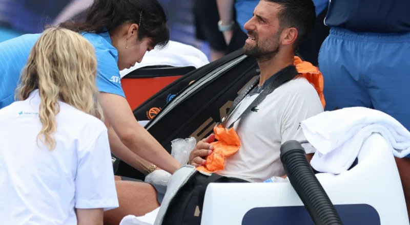 Djokovic’s medical malaise in Cincinnati exposes fraying edges of ageing great’s game